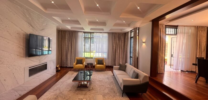 Fully Furnished 5 bedrooms with 2sqs all ensuite house to let in the leafy suburbs of runda.