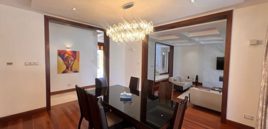 Fully Furnished 5 bedrooms with 2sqs all ensuite house to let in the leafy suburbs of runda.
